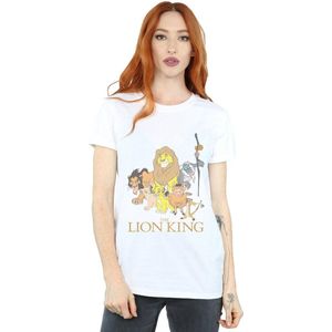 Li-cense Disney dames the lion king group boyfriend t-shirt