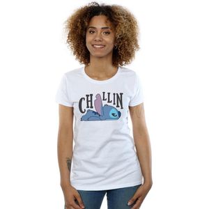 Li-cense Disney dames lilo and stitch chillin katoenen t-shirt