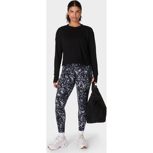 Sweaty Betty - After Class Crop - Trui - Black - 50% Biologisch Katoen, 50% Modal