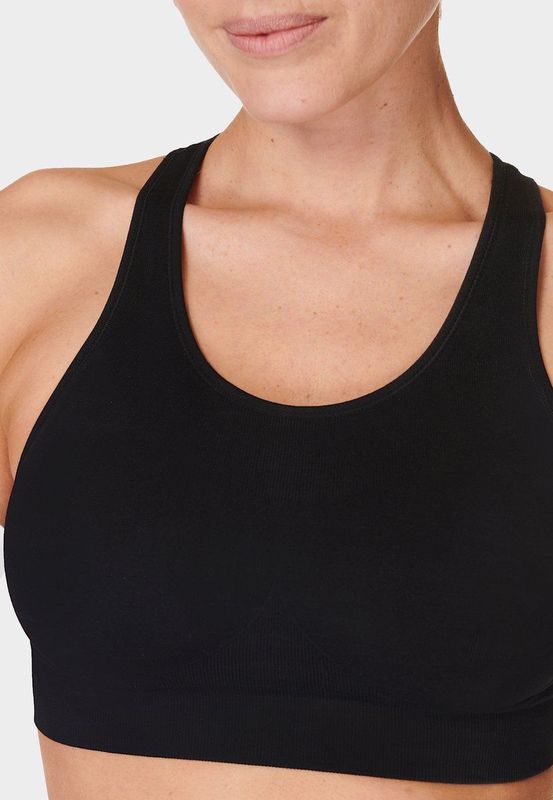 Sweaty Betty - Stamina Workout - Sport BH - Zwart - 93% Polyamide, 7% Elastaan, Medium-Support, Slim Fit