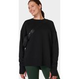 Sweaty Betty - After Class Longline - Trui - Zwart - Biologisch Katoen/Modal