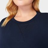Sweaty Betty - After Class Longline - Trui - Navy Blue - 50% Biologisch Katoen, 50% Modal