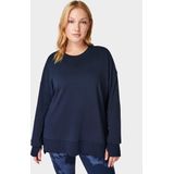 Sweaty Betty - After Class Longline - Trui - Navy Blue - 50% Biologisch Katoen, 50% Modal