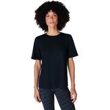 Sweaty Betty - Essential Crew Neck - T-Shirt - Zwart - 60% Biologisch Katoen, 40% Viscose