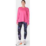 Sweaty Betty - After Class Longline - Trui - Camellia Pink - Biologisch Katoen/Modal