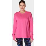 Sweaty Betty - After Class Longline - Trui - Camellia Pink - Biologisch Katoen/Modal