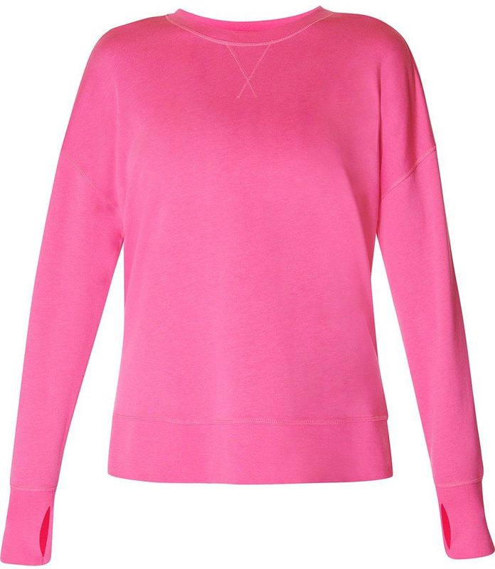 Sweaty Betty - After Class Longline - Trui - Camellia Pink - Biologisch Katoen/Modal