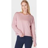 Sweaty Betty - After Class Crop - Trui - Pirouette Pink - 50% Biologisch Katoen, 50% Modal