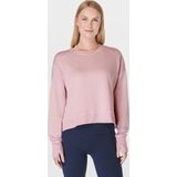 Sweaty Betty - After Class Crop - Trui - Pirouette Pink - 50% Biologisch Katoen, 50% Modal