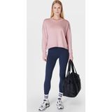 Sweaty Betty - After Class Crop - Trui - Pirouette Pink - 50% Biologisch Katoen, 50% Modal