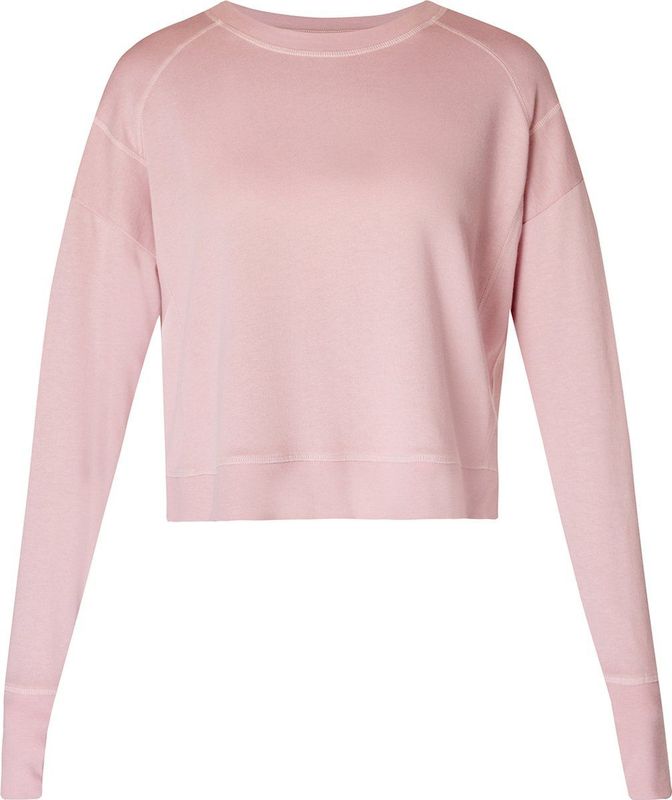 Sweaty Betty - After Class Crop - Trui - Pirouette Pink - 50% Biologisch Katoen, 50% Modal