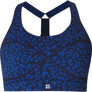 Sweaty Betty - Power Medium Support - Sport BH - Blue Painted Animal - 62% Polyamide - 38% Elastaan