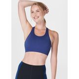 Sweaty Betty - Stamina Workout - Sport BH - Flux Blue - 93% Polyamide, 7% Elastaan, Slim Fit, 4-way stretch