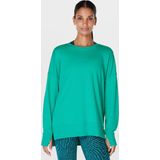 Sweaty Betty - After Class Longline - Trui - Gem Green - 50% Biologisch Katoen, 50% Modal