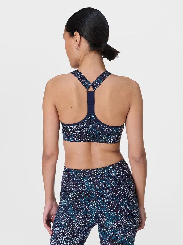 Sweaty Betty - Power Medium Support - Sport BH - Blue Aurora Print