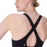 Sweaty Betty - Power Pulse Bra - Sport BH - Zwart - 62% Polyamide, 38% Elastaan