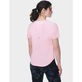 Sweaty Betty - Breathe Easy - T-Shirt - Nerine Pink - Lichtgewicht en Zweetafvoerende Stof