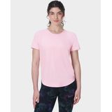 Sweaty Betty - Breathe Easy - T-Shirt - Nerine Pink - Lichtgewicht en Zweetafvoerende Stof