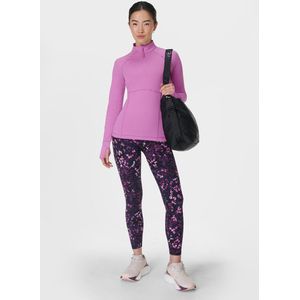 Sweaty Betty - Power Workout - Legging - Paars - Lycra - Lilypad Print