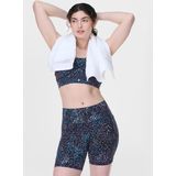 Sweaty Betty - Power 6" Biker - Korte Broek - Blue Aurora Print - Zweetafvoerende Stof