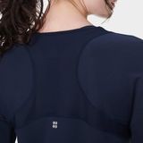 Sweaty Betty - Breathe Easy Top - Navy Blue - Katoen