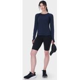 Sweaty Betty - Breathe Easy Top - Navy Blue - Katoen