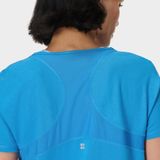 Sweaty Betty - Breathe Easy - T-Shirt - Tidal Blue - Lichtgewicht en Zweetafvoerende Stof