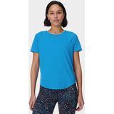 Sweaty Betty - Breathe Easy - T-Shirt - Tidal Blue - Lichtgewicht en Zweetafvoerende Stof