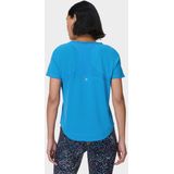 Sweaty Betty - Breathe Easy - T-Shirt - Tidal Blue - Lichtgewicht en Zweetafvoerende Stof