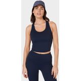 Sweaty Betty - All Day Cropped - Tanktop - Navy Blue - Gerecycled Polyester
