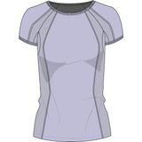 Sweaty Betty - Athlete Seamless T-Shirt - Heather Purple - Q-SKIN by Fulgar