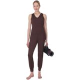 Sweaty Betty - Gaia V-Neck Tanktop - Sable Brown Marl - Gerecycled Polyester