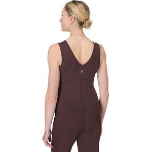 Sweaty Betty - Gaia V-Neck Tanktop - Sable Brown Marl - Gerecycled Polyester