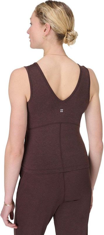 Sweaty Betty - Gaia V-Neck Tanktop - Sable Brown Marl - Gerecycled Polyester
