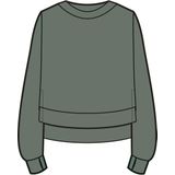 Sweaty Betty - After Class Crop - Trui - Willow Green - Dames