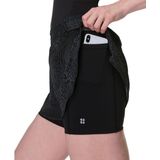 Sweaty Betty - New Mid Price Point Running - Korte Broek - Grey Hybrid Leopard Print