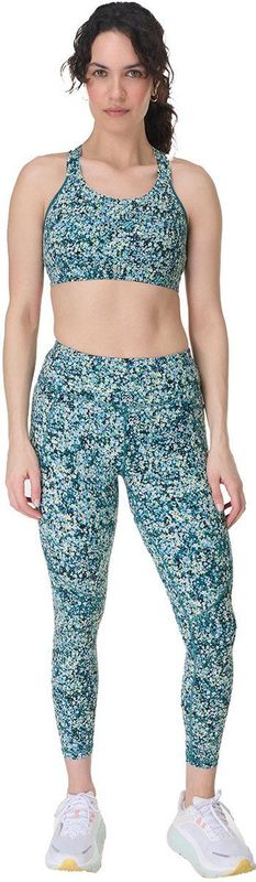 Sweaty Betty - Women Power Medium Support - Blauw - Meadow Print