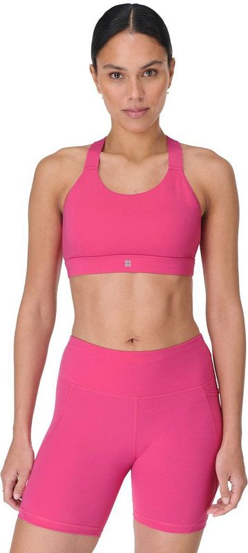 Sweaty Betty - Power Medium Support Sports Bra - Sport BH - Fuchsia Pink - 62% Polyamide, 38% Elastaan