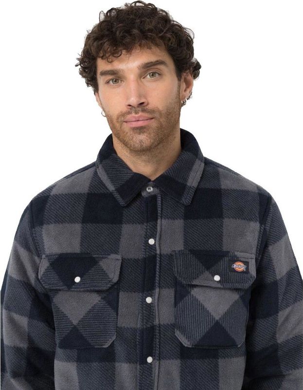 Dickies - Portland Shirt - Overhemd - Blue - 100% Polyester - Relaxed Fit