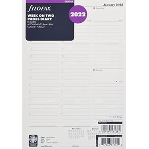 FILOFAX DK 1 week op 2 pagina's (Engels) 2022