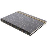 Filofax Notitieboek Confetti Ruled Charcoal A5 Zwart