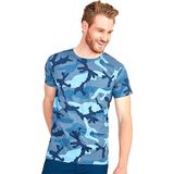 SOLS Dames/dames Camo T-Shirt met korte mouwen (Blauwe Camo)