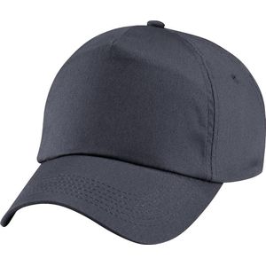 Beechfield Unisex Plain Original 5 Panel Baseball Cap (Pakket van 2) (Grafietgrijs)