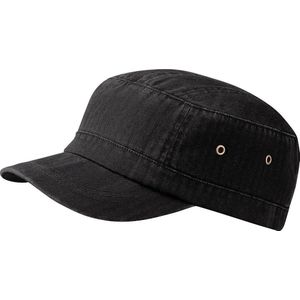 Beechfield Unisex Urban Army Cap / Hoofddeksel (Pakket van 2) (Vintage Zwart)