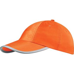 Beechfield Verbeterde-viz / Hi Vis Baseball Cap / Hoofddeksel (Pakket van 2) (Fluorescerend oranje)
