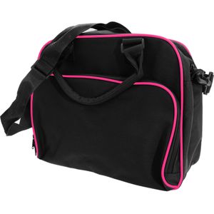 Bagbase Compacte Junior Dance Messenger Bag (15 Liter) (Pakket van 2)  (Zwart/Fuchia)