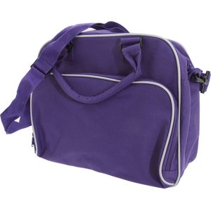 Bagbase Compacte Junior Dance Messenger Bag (15 Liter) (Pakket van 2)  (Paars/lichtgrijs)