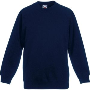 Fruit of the Loom Kinder Unisex Trui Met Raglan Mouwen (2 stuks) (Donker Marine)