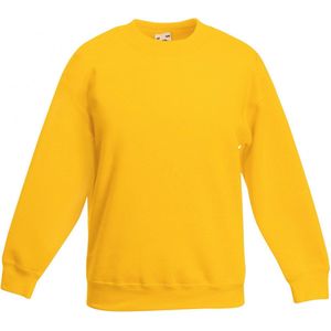 Fruit Of The Loom - Premium 70/30 Sweatshirt - Zonnenbloem Geel - Pak van 2