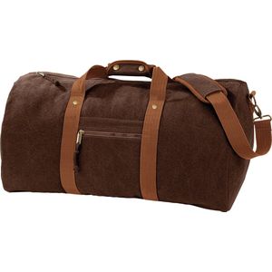 Quadra Vintage Canvas Holdall Duffelzak - 45 Liter (Pakket van 2) (Sahara)